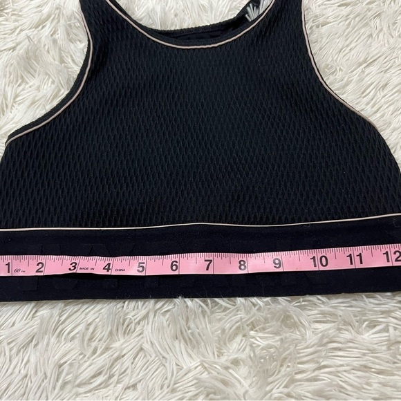 Ivy Park High Neck Racerback Fishnet Jacquard Texture Logo Band - size S - Picture 7 of 8